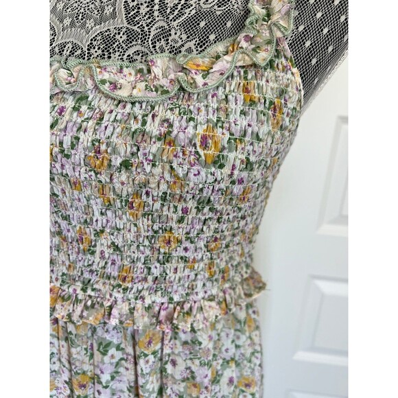 ASTR The Label Midsummer Floral smocked Tiered Maxi midi Dress - Picture 4 of 7